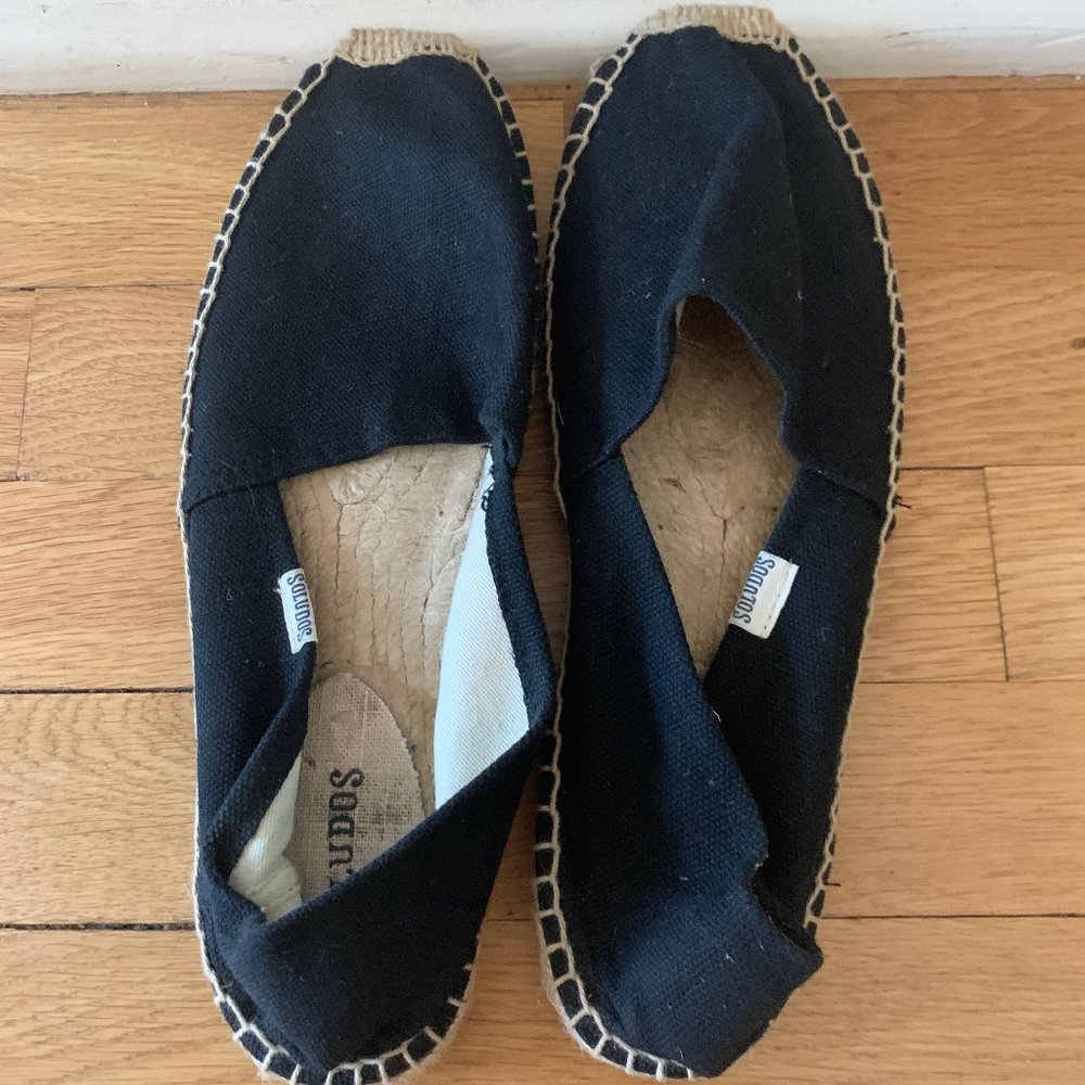 Soludos Original Dali Black Espadrille (size 9)